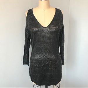 Cache Cold Shoulder Top